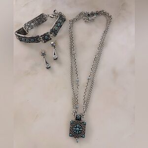 Teal Brighton Jewelry set
